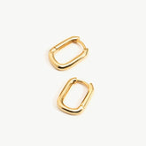 Ovate Hoop Earrings